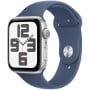 Smartwatch Apple Watch SE 2 gen MXGQ3ET/A - 44mm, GPS + Cellular, srebrne aluminium z paskiem sportowy denim, M|L